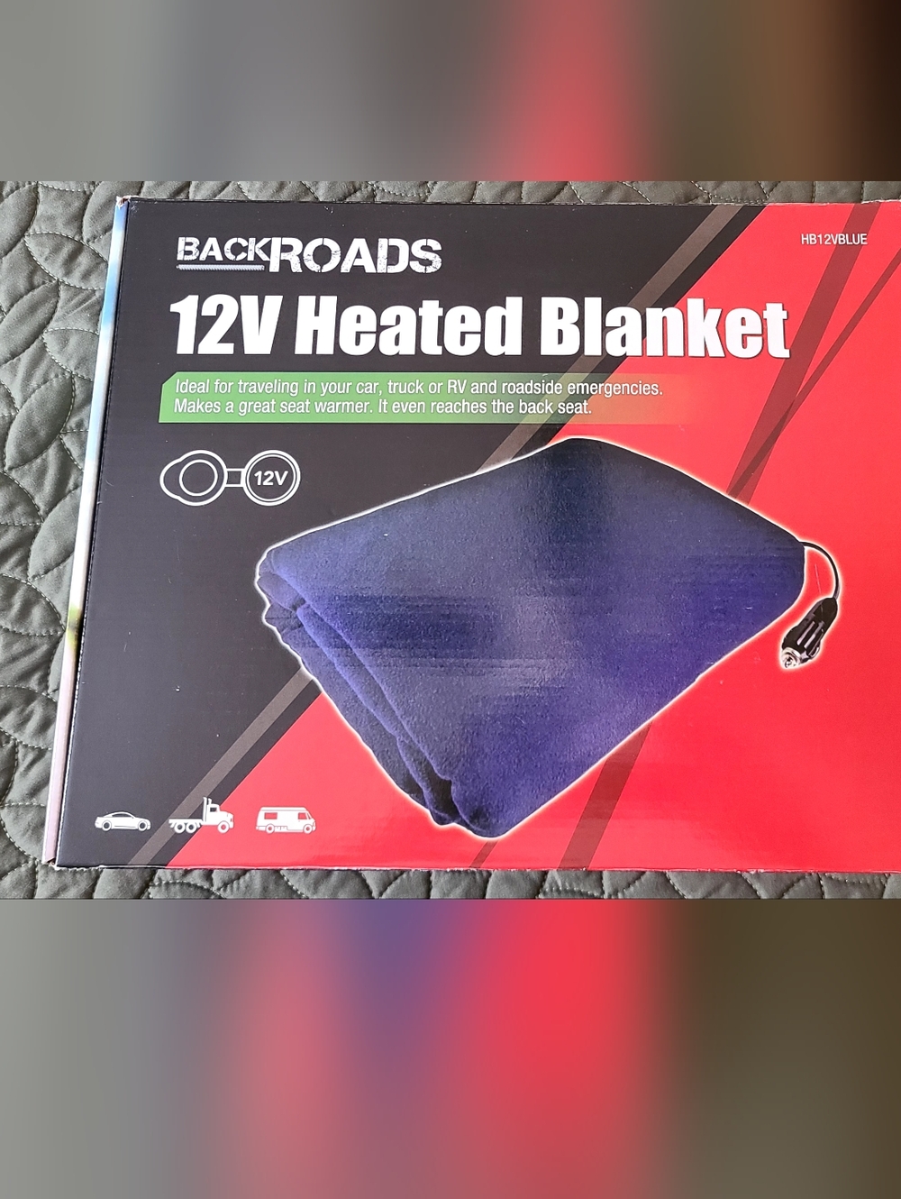 BackRoads 12V Heated Blanket